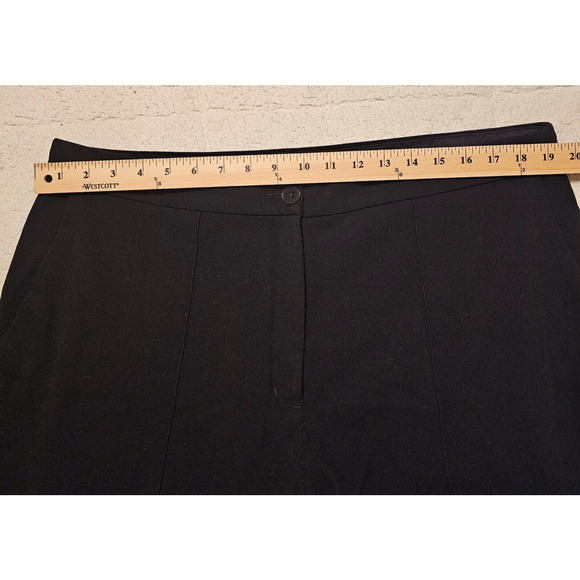 Express Womens Sz 16 Dress Pants Black High rise Ankle - Picture 5 of 7